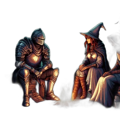 fantasy art, concept art, pixel art, comic book art transparent PNG cut-out