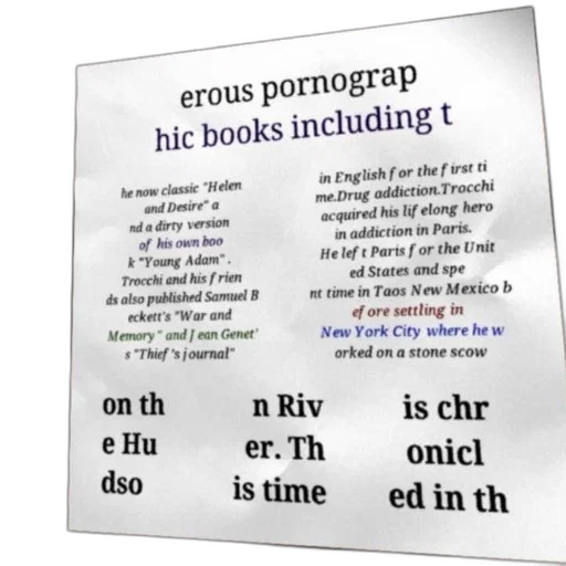 poster, trocchi, works, featuring transparent PNG cut-out