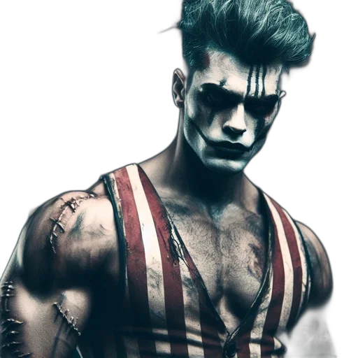 hair, photorealistic, cyberpunk, comic book art transparent PNG cut-out