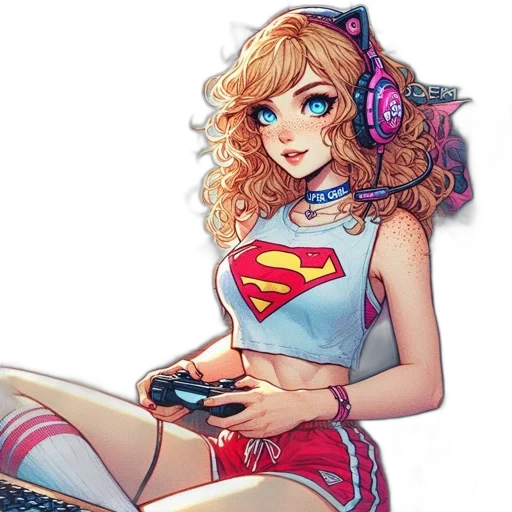 weapon, dress, face, pixel art transparent PNG cut-out