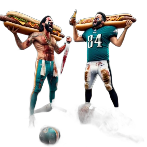 concept art, fantasy art, pixel art, football transparent PNG cut-out