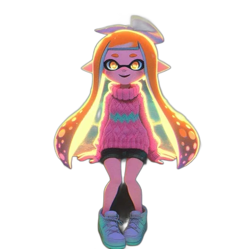 dress, jacket, hair, weapon transparent PNG cut-out