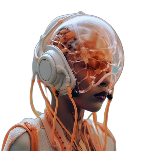 robot, mask, face, creature transparent PNG cut-out
