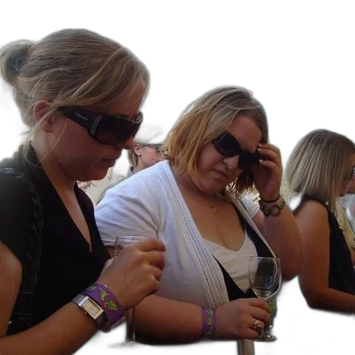 staff, two, women, wearing transparent PNG cut-out