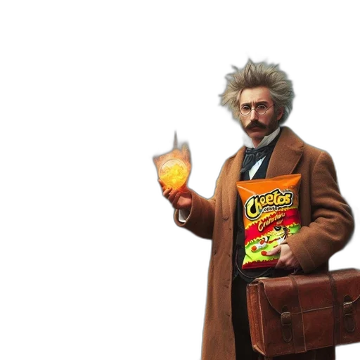 jacket, food, creature, staff transparent PNG cut-out