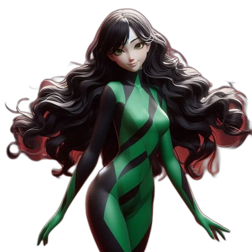 hair, dress, concept art, comic book art transparent PNG cut-out