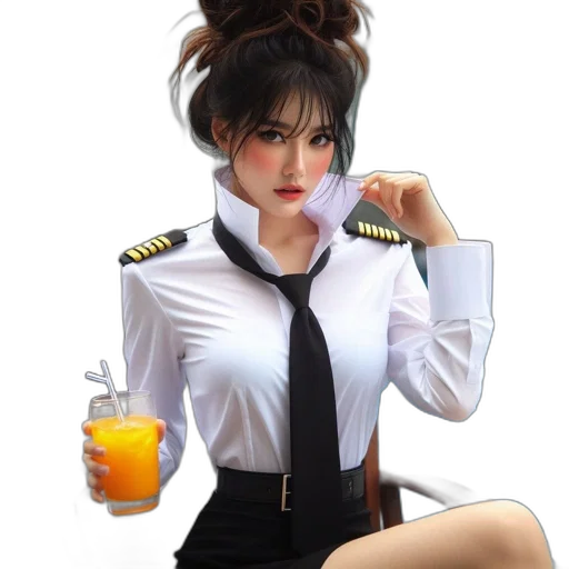 jacket, staff, dress, concept art transparent PNG cut-out