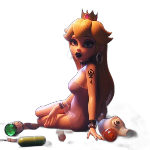crown, dress, weapon, concept art transparent PNG cut-out