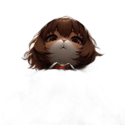 face, mask, hair, creature transparent PNG cut-out