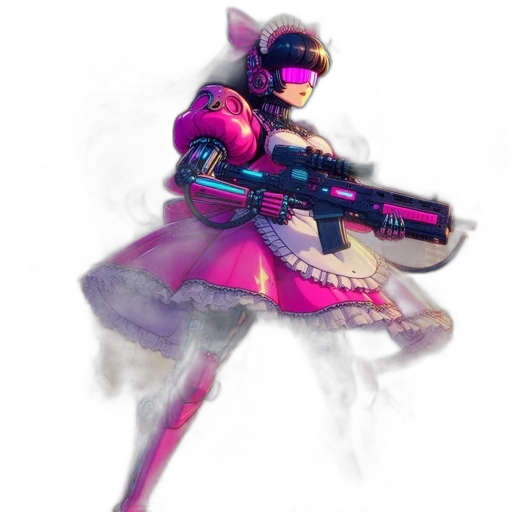 weapon, staff, robot, concept art transparent PNG cut-out
