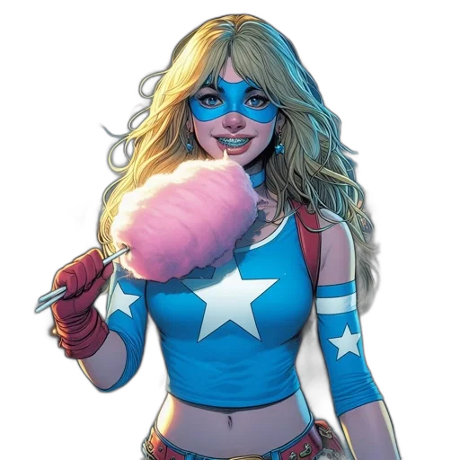 comic book art, concept art, young, woman transparent PNG cut-out