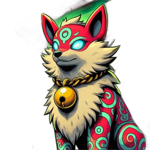 staff, mask, concept art, fantasy art transparent PNG cut-out