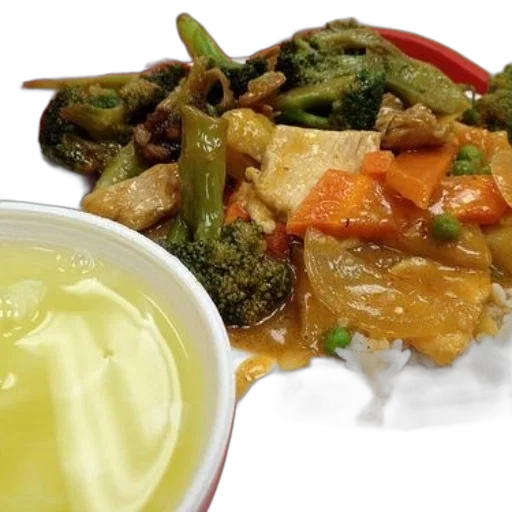 food, plate, stir-fried, vegetables transparent PNG cut-out