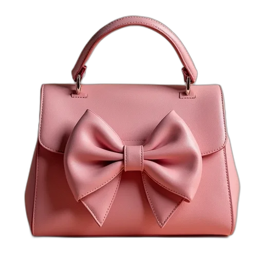 pastel, cute, bow, handbag transparent PNG cut-out