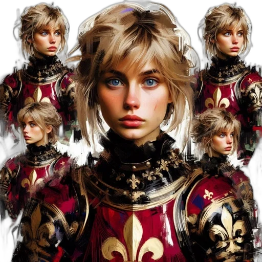 face, crown, hair, jacket transparent PNG cut-out