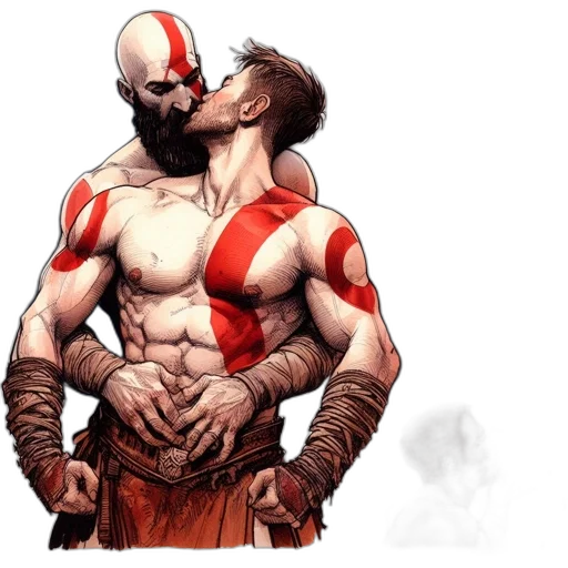 comic book art, concept art, fantasy art, red transparent PNG cut-out