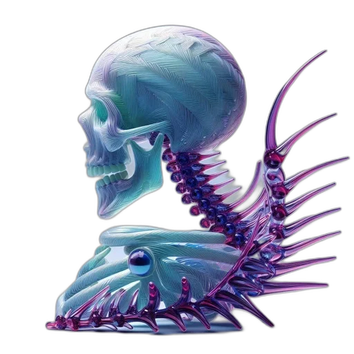 crown, creature, hair, robot transparent PNG cut-out
