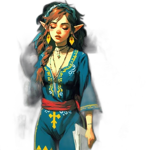 dress, concept art, fantasy art, pixel art transparent PNG cut-out