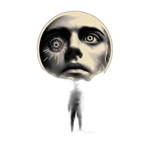 mask, face, creature, robot transparent PNG cut-out