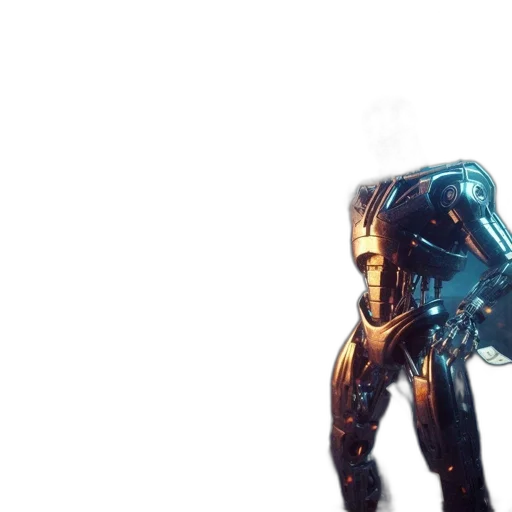 robot, creature, weapon, mask transparent PNG cut-out