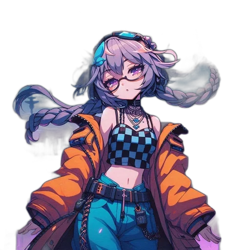 jacket, dress, staff, face transparent PNG cut-out