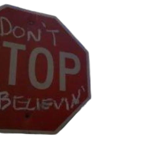stop, sign, graffiti, reading transparent PNG cut-out