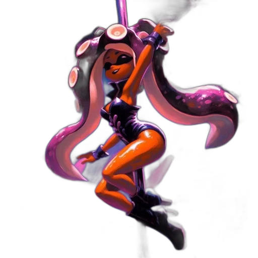 staff, weapon, hair, dress transparent PNG cut-out