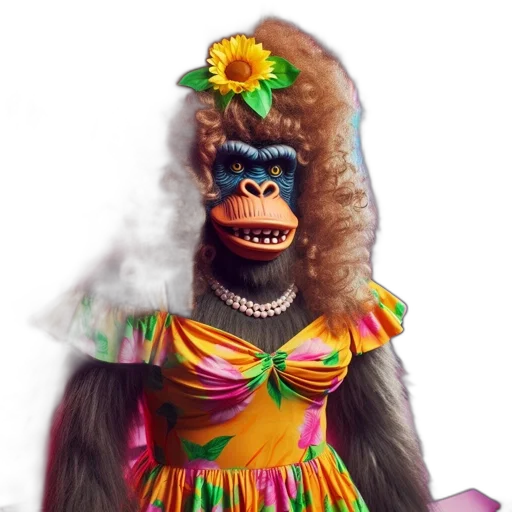 animal, dress, creature, mask transparent PNG cut-out