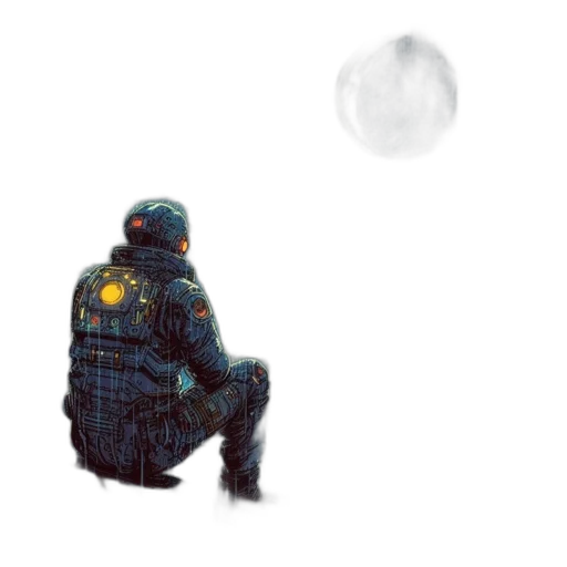 jacket, robot, creature, mask transparent PNG cut-out