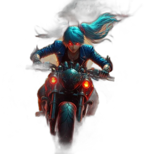 concept art, comic book art, cyberpunk, fantasy art transparent PNG cut-out