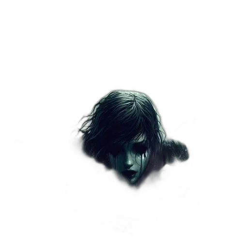 hair, face, mask, creature transparent PNG cut-out