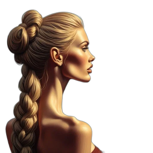 hair, face, crown, jewelry transparent PNG cut-out