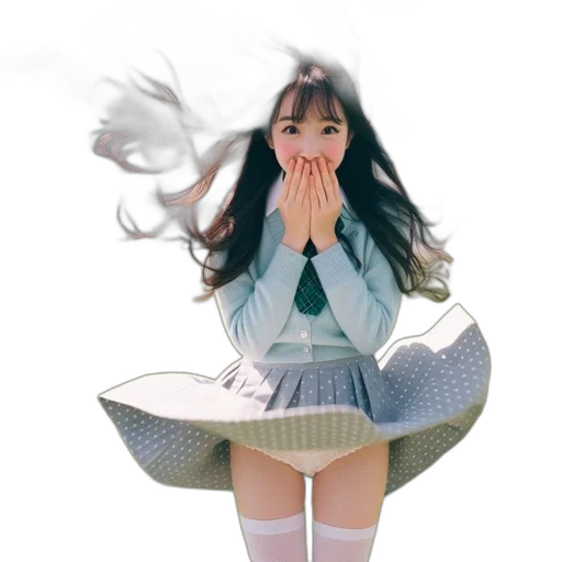 dress, umbrella, 3d render, concept art transparent PNG cut-out