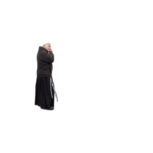 jacket, dress, umbrella, staff transparent PNG cut-out