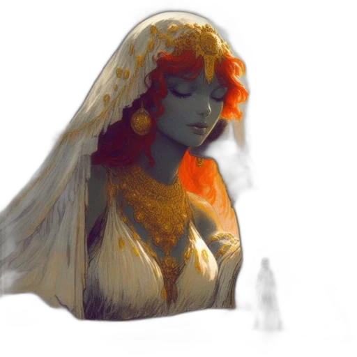 crown, dress, jewelry, concept art transparent PNG cut-out