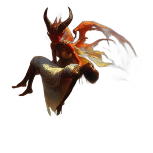 dragon, staff, mask, creature transparent PNG cut-out