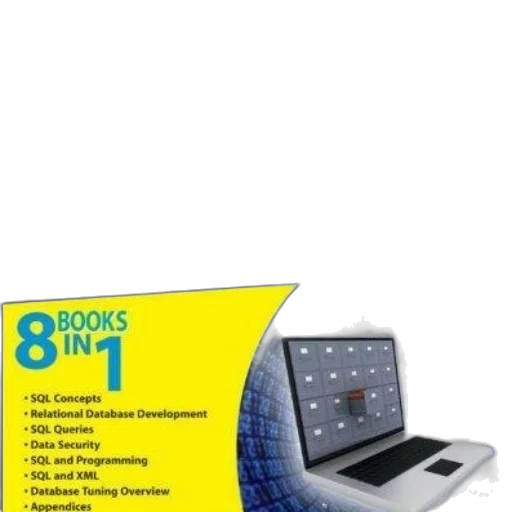 3d render, sql, all-in-one, dummies transparent PNG cut-out