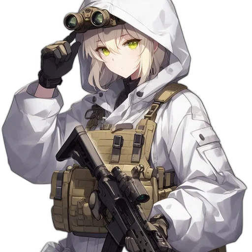 weapon, jacket, staff, animal transparent PNG cut-out
