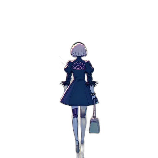 dress, robot, staff, jacket transparent PNG cut-out