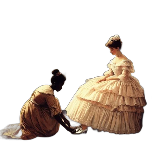 dress, shoes, furniture, crown transparent PNG cut-out