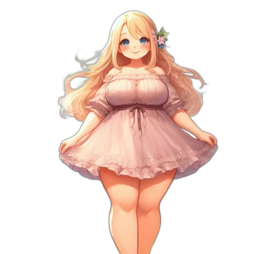 dress, creature, staff, robot transparent PNG cut-out