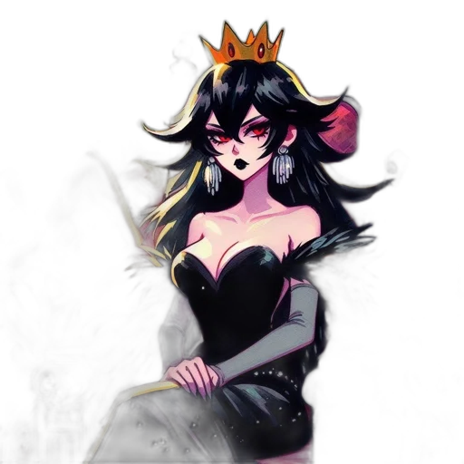 crown, dress, concept art, fantasy art transparent PNG cut-out