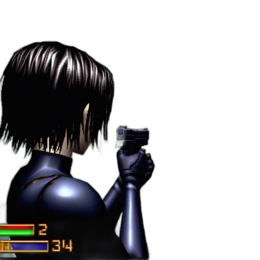 robot, weapon, hair, staff transparent PNG cut-out