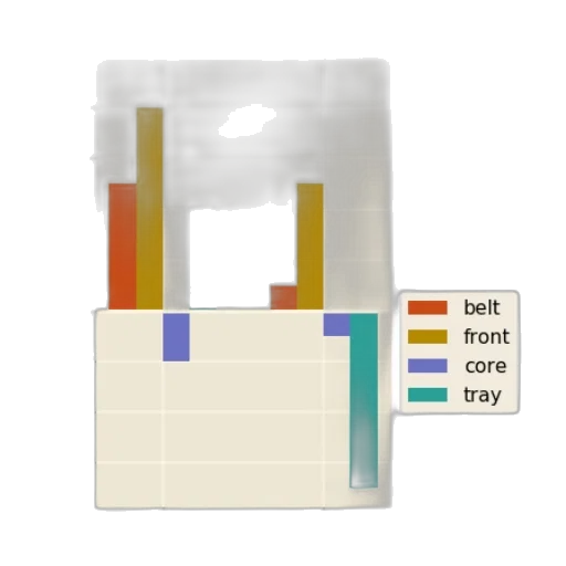 robot, 3d render, pixel art, vaporwave transparent PNG cut-out
