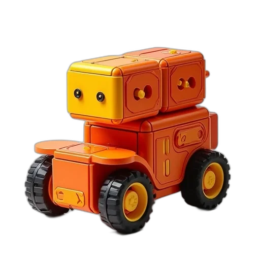 robot, car, 3d render, concept art transparent PNG cut-out