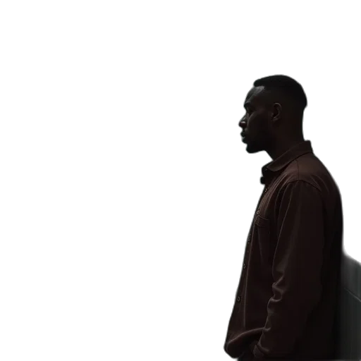 jacket, face, staff, robot transparent PNG cut-out