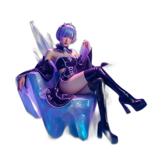 weapon, dress, staff, robot transparent PNG cut-out