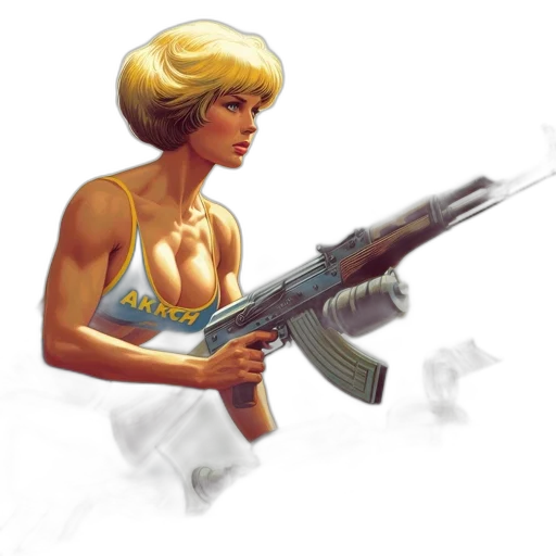 weapon, concept art, pixel art, comic book art transparent PNG cut-out
