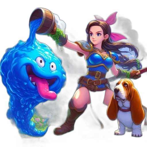 staff, animal, creature, fantasy art transparent PNG cut-out