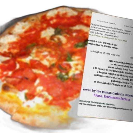 food, slice, pizza, text transparent PNG cut-out